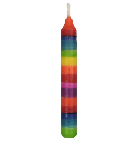 nic toys - rainbow candle, 10cm